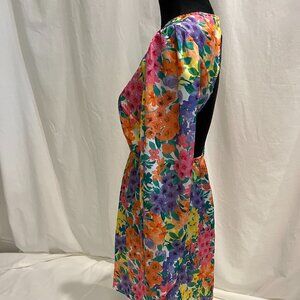 Floral Backless Dress